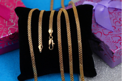 Ланцюг Xuping Jewelry новий бісмарк 45 см 3.5 мм золотистий