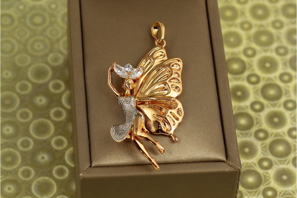 Кулон Xuping Jewelry Нимфа с родием 4,7 см золотистый