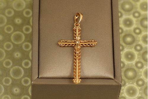 Крестик Xuping Jewelry пружина 3,2 см золотистый