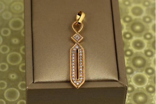 Кулон Xuping Jewelry Королевский контур 3,8 см золотистый
