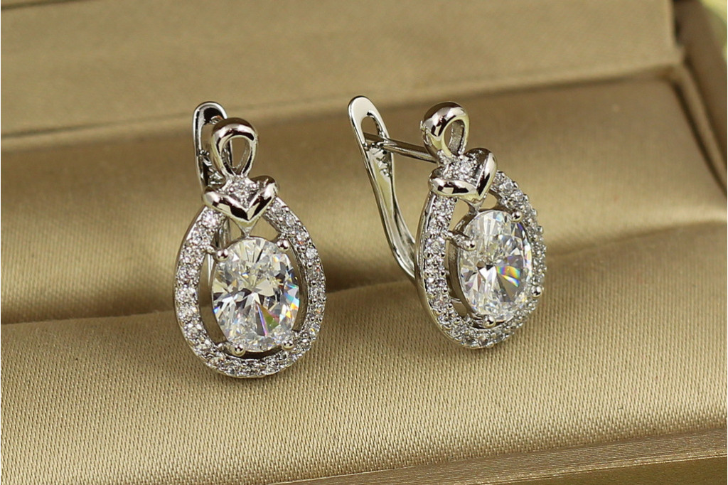 Сережки Xuping Jewelry Імперія 1,9 см сріблясті
