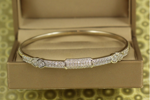 Браслет бенгл Xuping Jewelry Козир від 17 см до 19 см сріблястий