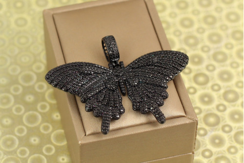Кулон Xuping Jewelry большая бабочка 3,5 см черный