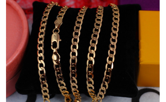 Ланцюг Xuping Jewelry панцирний 50 см 5 мм золотистий