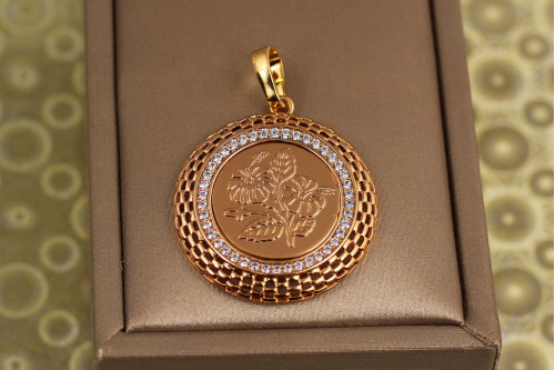 Кулон Xuping Jewelry Панно 2,8 см золотистый