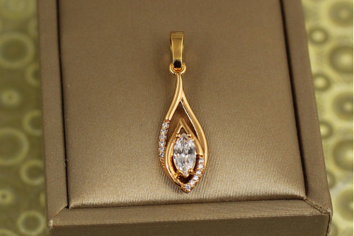 Кулон Xuping Jewelry Слеза света 2,5 см золотистый