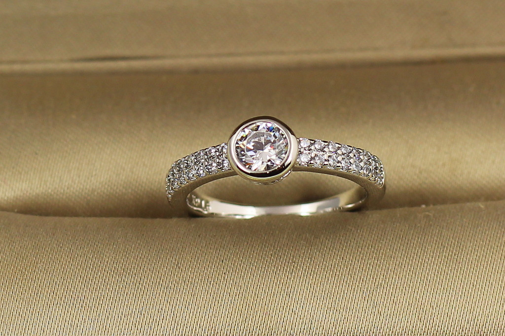 Кільце Xuping Jewelry Обіцянка р 16 сріблясте