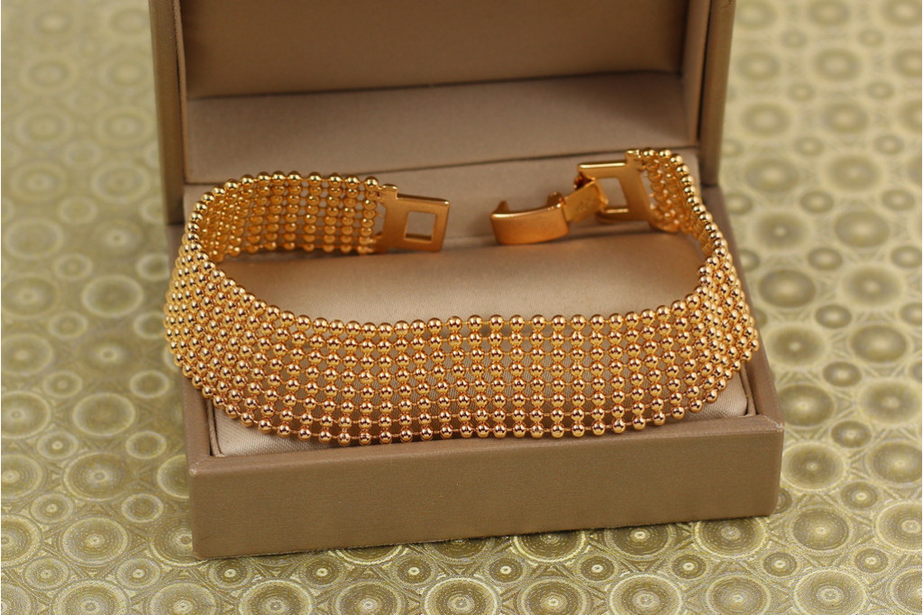 Браслет Xuping Jewelry Манжета 18,5 см золотистый