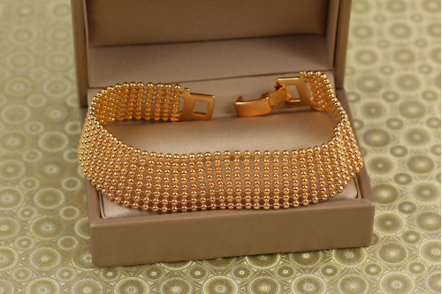 Браслет Xuping Jewelry Манжета 18,5 см золотистый