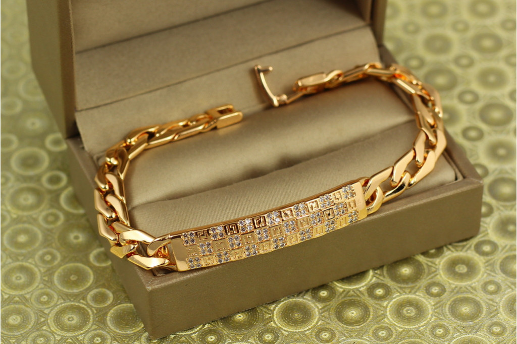 Браслет Xuping Jewelry Ідентифікатор 19 см золотистий