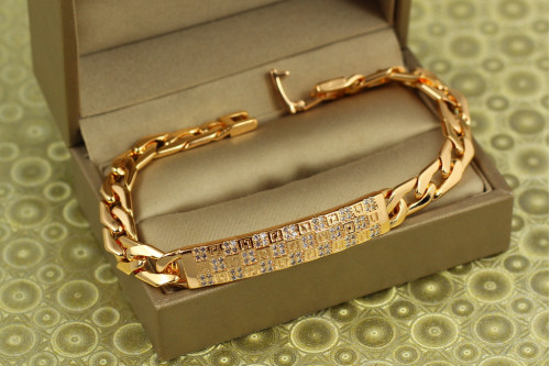Браслет Xuping Jewelry Ідентифікатор 19 см золотистий