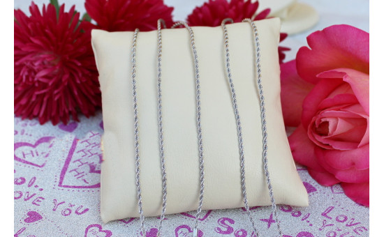 Ланцюг Xuping Jewelry канатик 60 см 1 мм сріблястий