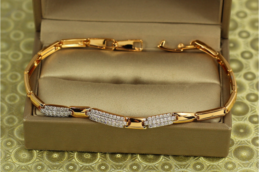Браслет Xuping Jewelry Аврора з родієм 18 см золотистий