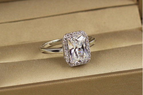 Кільце Xuping Jewelry Авангард р 16 сріблясте