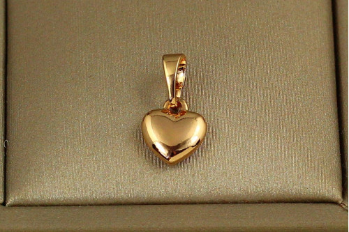 Кулон Xuping Jewelry крохотное сердце 8 мм золотистый