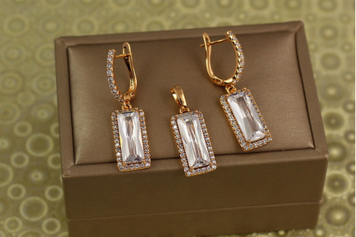 Набор Xuping Jewelry Эсми золотистый