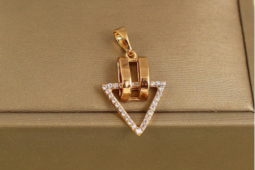 Кулон Xuping Jewelry Треугольник стиля 2 см золотистый