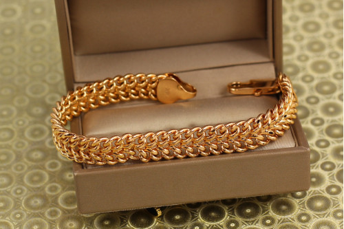 Браслет Xuping Jewelry Пітон 20,5 см 11 мм золотистий