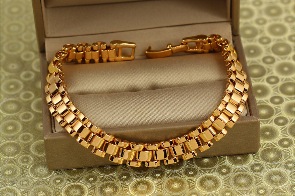 Браслет Xuping Jewelry Президент 19 см 9 мм золотистий