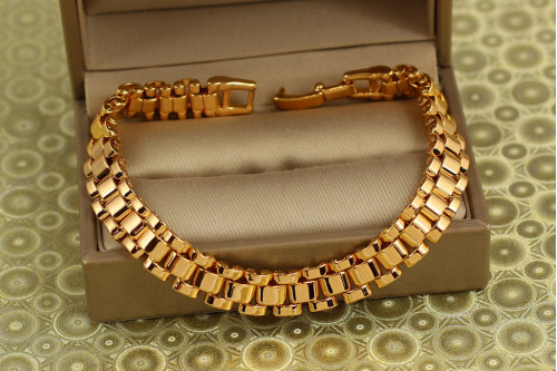 Браслет Xuping Jewelry Президент 19 см 9 мм золотистий