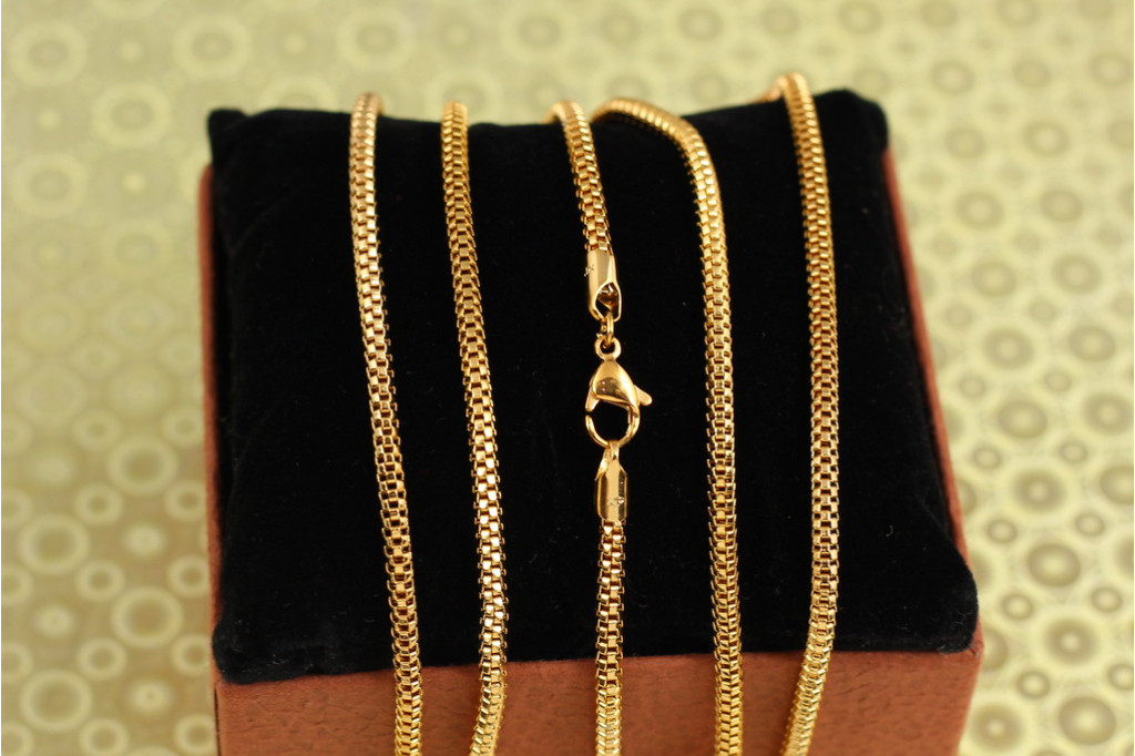 Ланцюг Xuping Jewelry Рогожка 50 см 3 мм золотистий