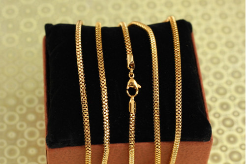 Ланцюг Xuping Jewelry Рогожка 50 см 3 мм золотистий