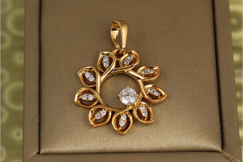 Кулон Xuping Jewelry Весеннее солнце 2,2 см золотистый