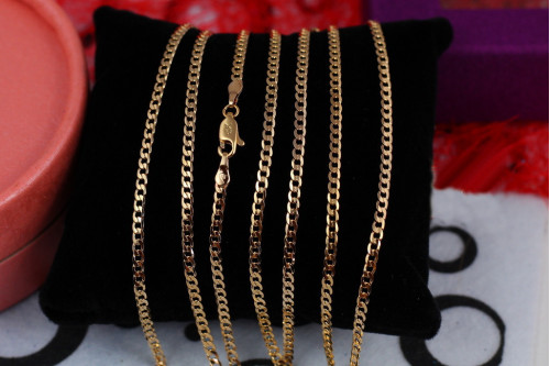 Ланцюг Xuping Jewelry панцирний з квадратними ланками 60 см 2 мм золотистий