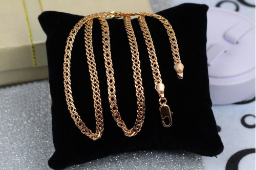 Ланцюг Xuping Jewelry ромб 45 см 4 мм золотистий