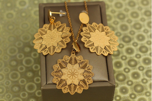 Набор Xuping Jewelry Мандала золотистый