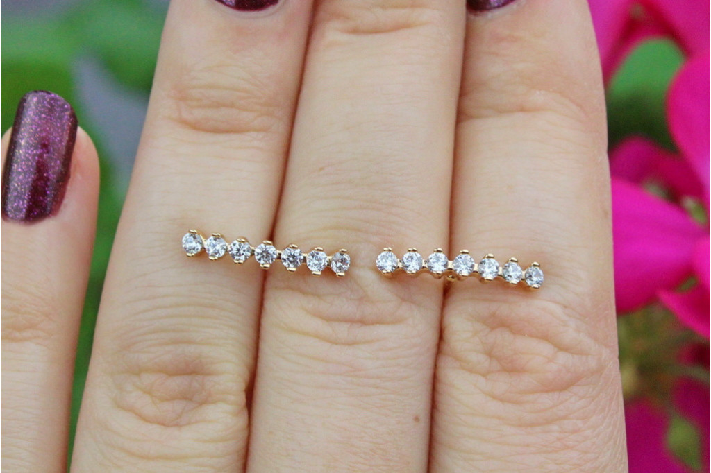Сережки гвоздики Xuping Jewelry 1,5 см золотисті