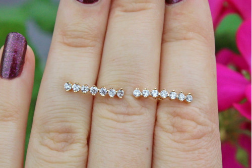 Сережки гвоздики Xuping Jewelry 1,5 см золотисті