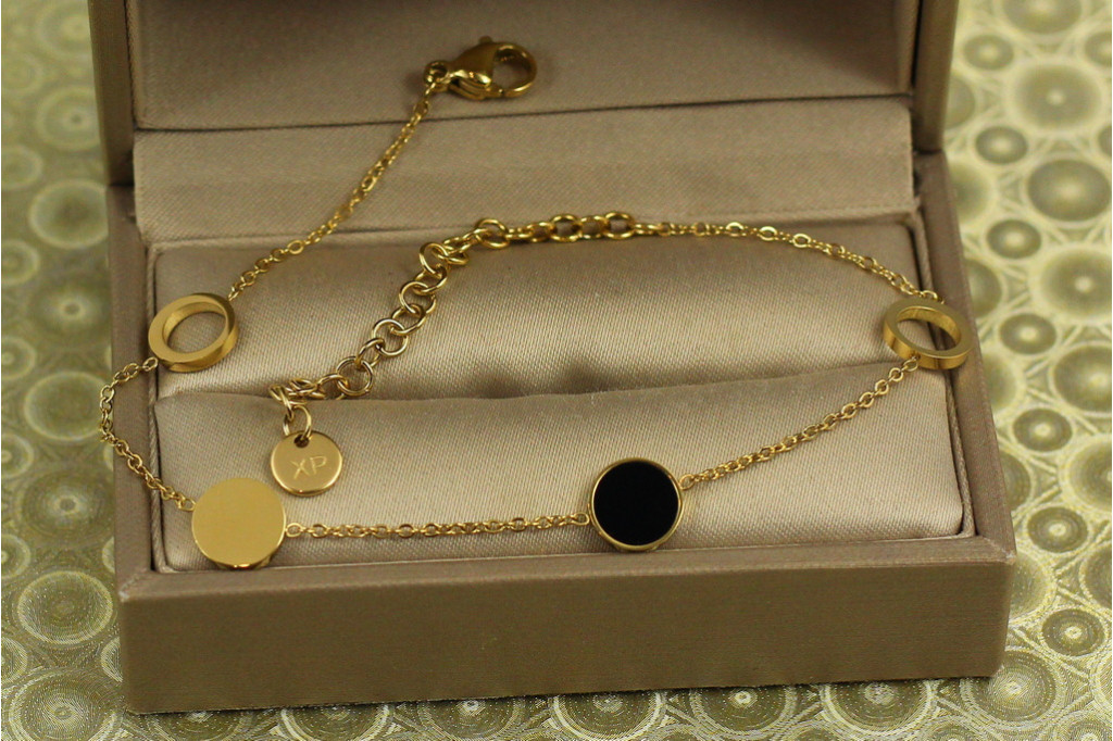 Браслет Xuping Jewelry циклы луны 17,5 см лимонный