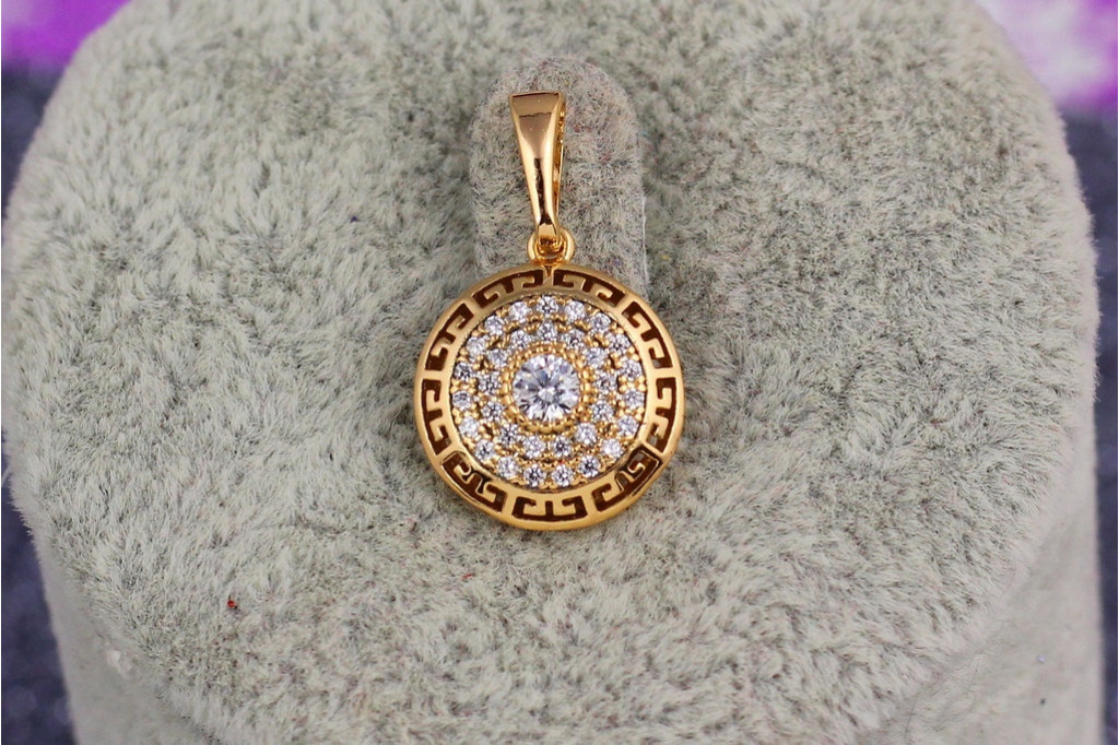 Кулон Xuping Jewelry Версаче 1,2 см золотистий