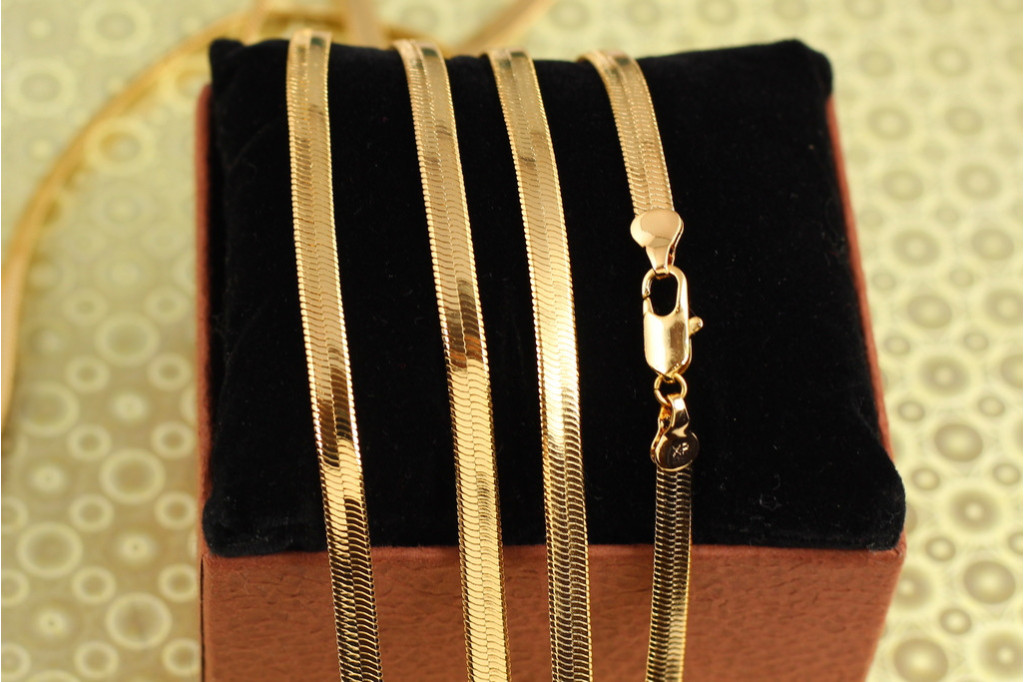 Цепь Xuping Jewelry Снейк 55 см 5 мм золотистая