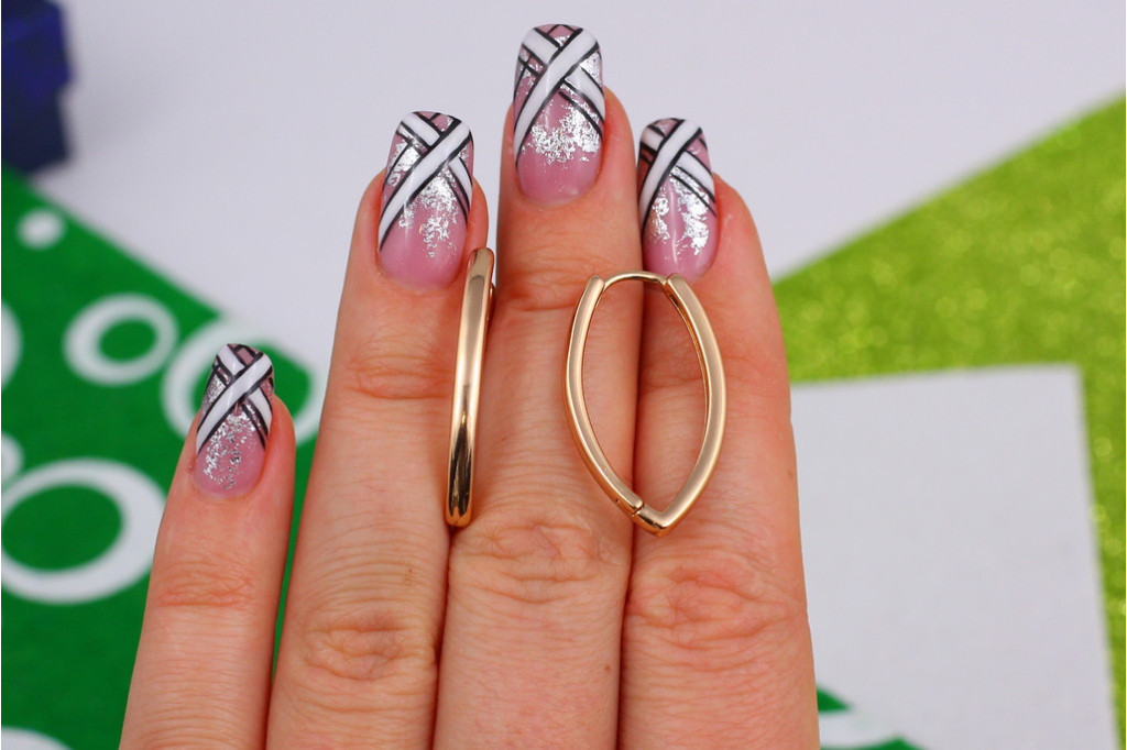 Серьги Xuping Jewelry дорожки без камней 2,8 см золотистые