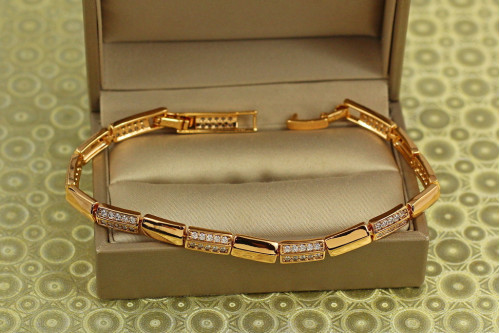 Браслет Xuping Jewelry Амазонія 19 см 5 мм золотистий