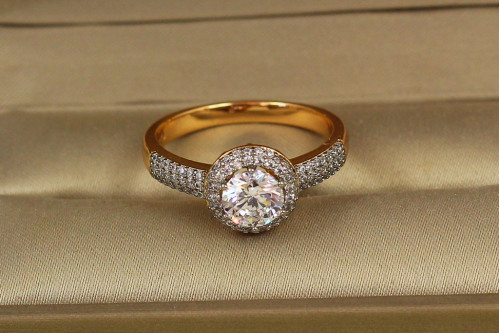 Кільце Xuping Jewelry Гармонія з родієм р 18 золотисте