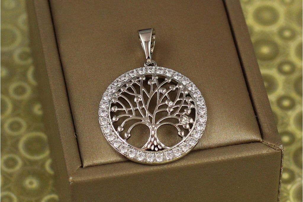 Кулон Xuping Jewelry дерево жизни 2.5 см серебристый