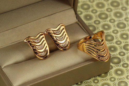 Набор Xuping Jewelry Солнечный берег золотистый