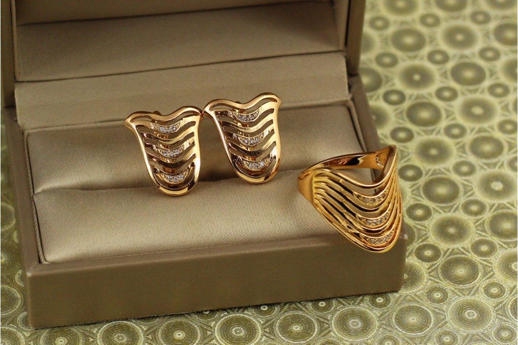 Набор Xuping Jewelry Солнечный берег золотистый