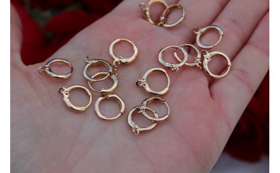 Деталь Xuping Jewelry для ремонта сережек висюлек 10 мм цвет золотой