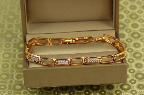 Браслет Xuping Jewelry Бруківка 21 см золотистий