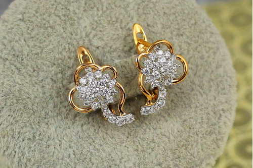 Сережки Xuping Jewelry родована кульбабка 1,5 см золотисті