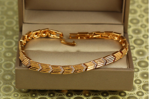 Браслет Xuping Jewelry Указатель 21 см 5 мм золотистый