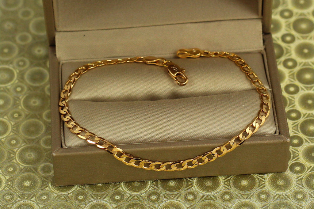 Браслет Xuping Jewelry панцирный 19 см 3 мм золотистый