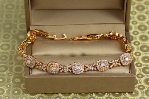 Браслет Xuping Jewelry Сяйво Елізи 19 см 8 мм золотистий