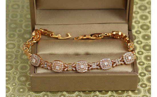 Браслет Xuping Jewelry Сяйво Елізи 19 см 8 мм золотистий