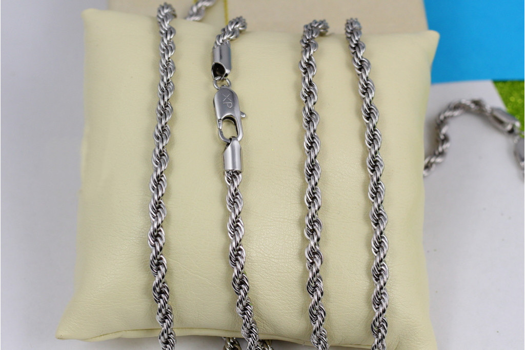 Ланцюг Xuping Jewelry канатик 60 см 4 мм сріблястий
