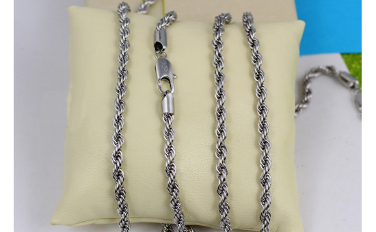 Ланцюг Xuping Jewelry канатик 60 см 4 мм сріблястий
